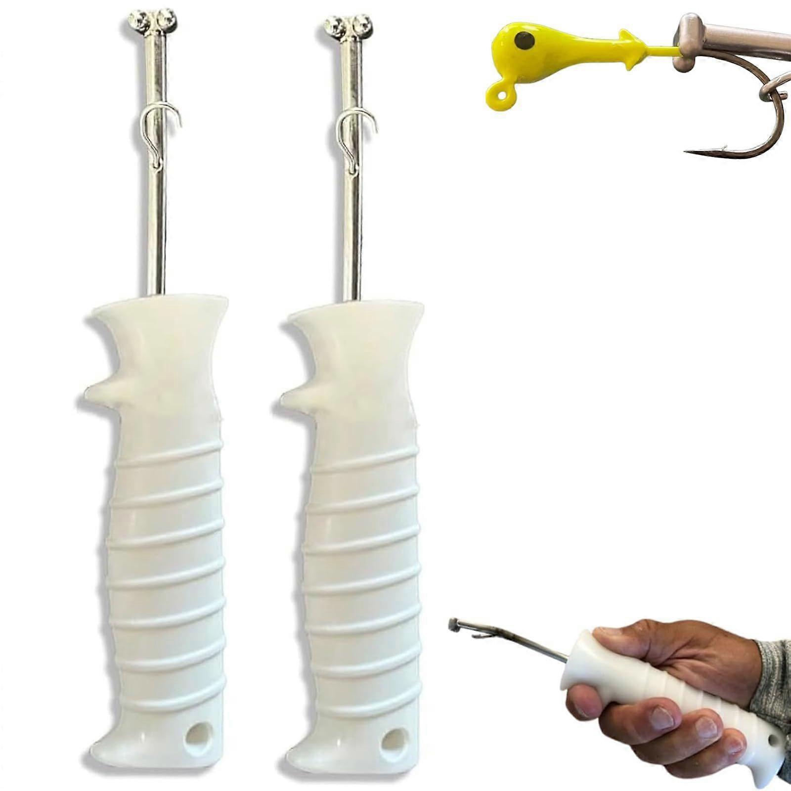 2pcs Quick Release Fishhook Extractor Portable Ergonomic Dehook Tool for All Types Hooks