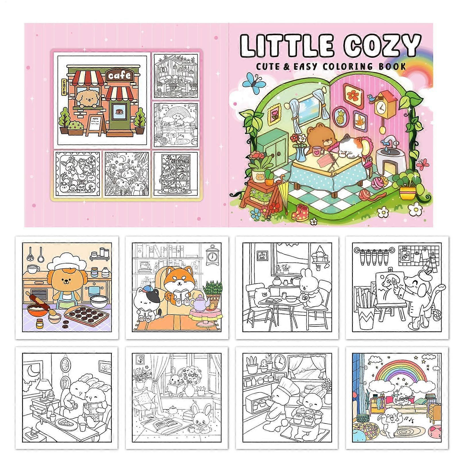 Coloring Book for Toddlers, Sweet and Simple Coloring Fun Portable Learning Activity for Kindergarten, School On the Go