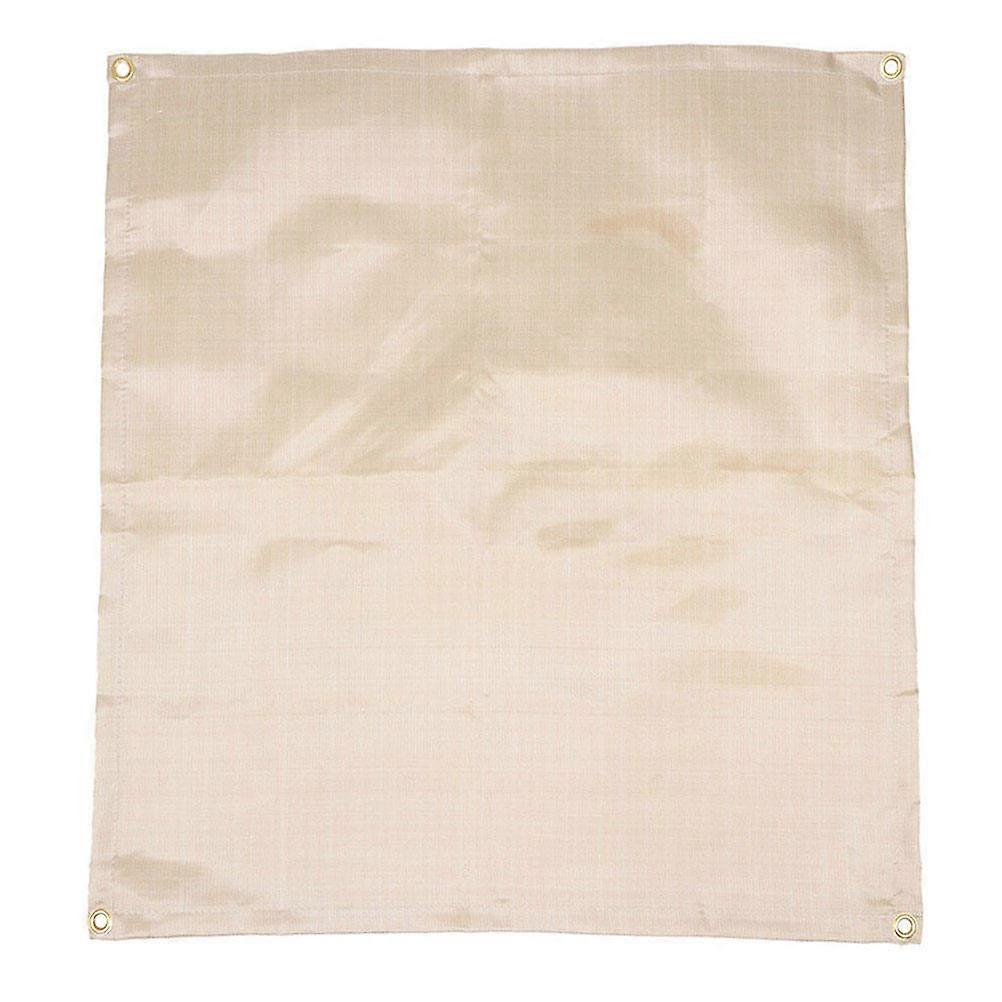 Golden Fireproof Mat for Camping Made of Fiberglass Heat Resistant and Foldable for Outdoor Activities