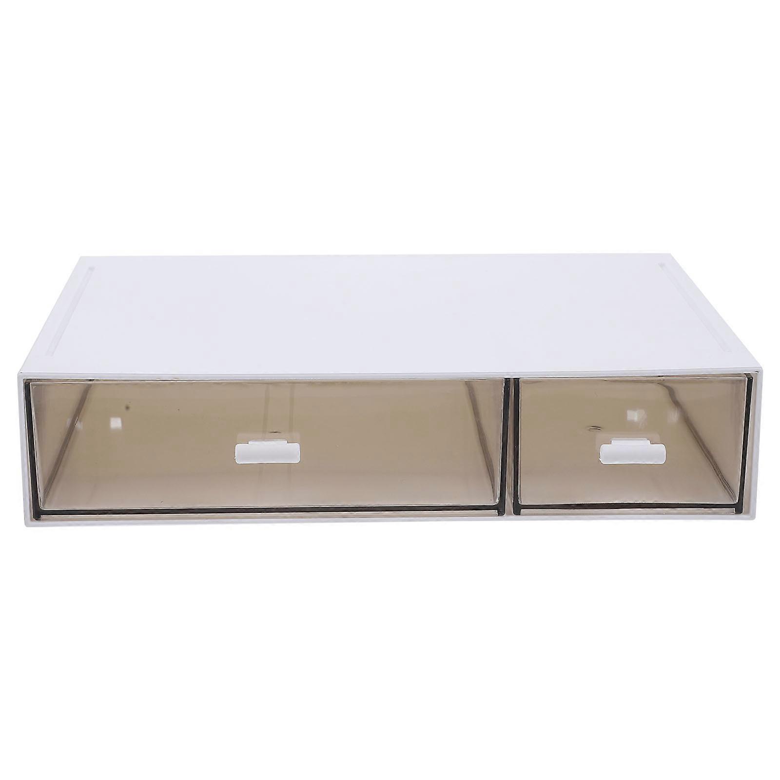 Multi-functional Countertop Storage Box For Women Desk Tidying 9.04X6.48X1.97in Practical Organization 1Pack
