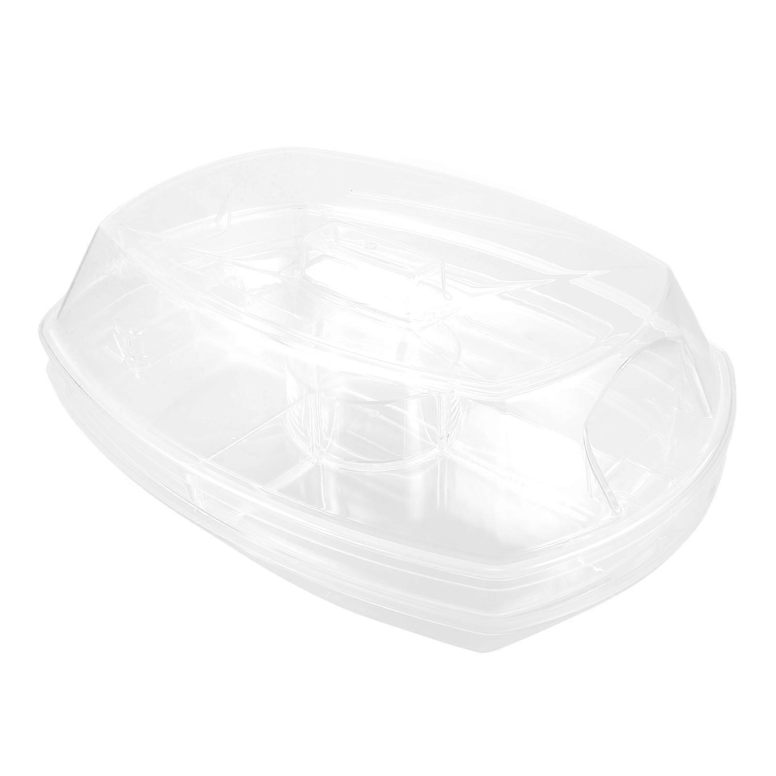 Chilled Serving Tray For Parties Oval Shape Food Separation For Households 1 Set Material