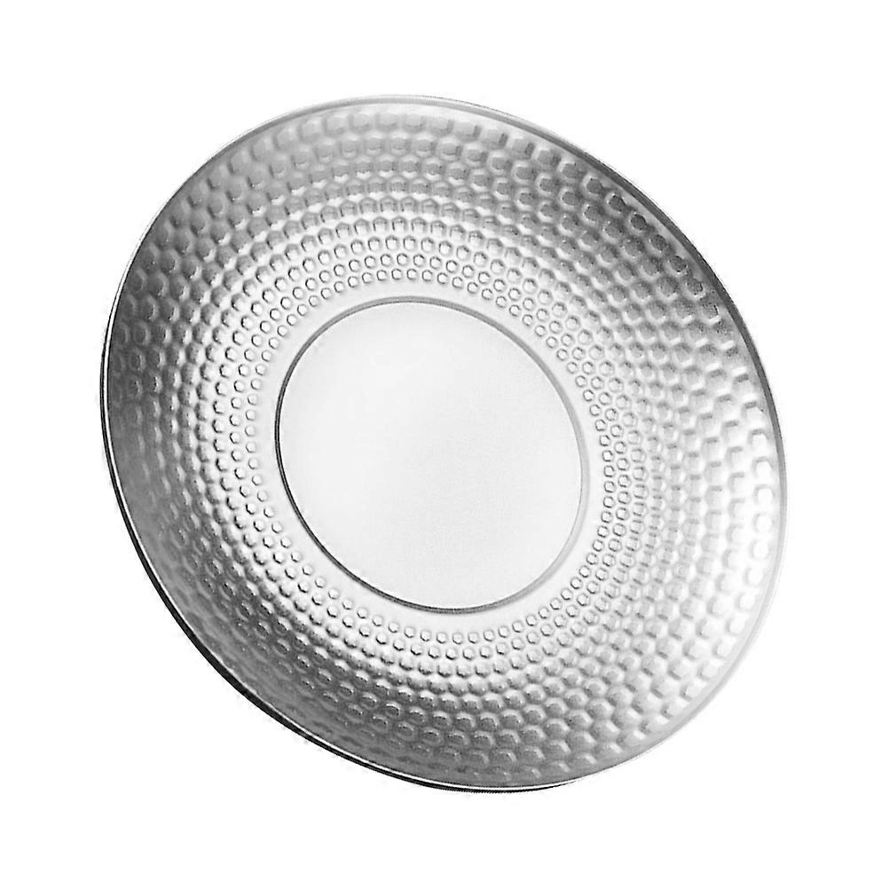 Stainless Steel Fruit Serving Plate, Multi Functional Kitchen Tableware for Snacks, Desserts, and Fruits – Compact, Lightweight Design for Easy