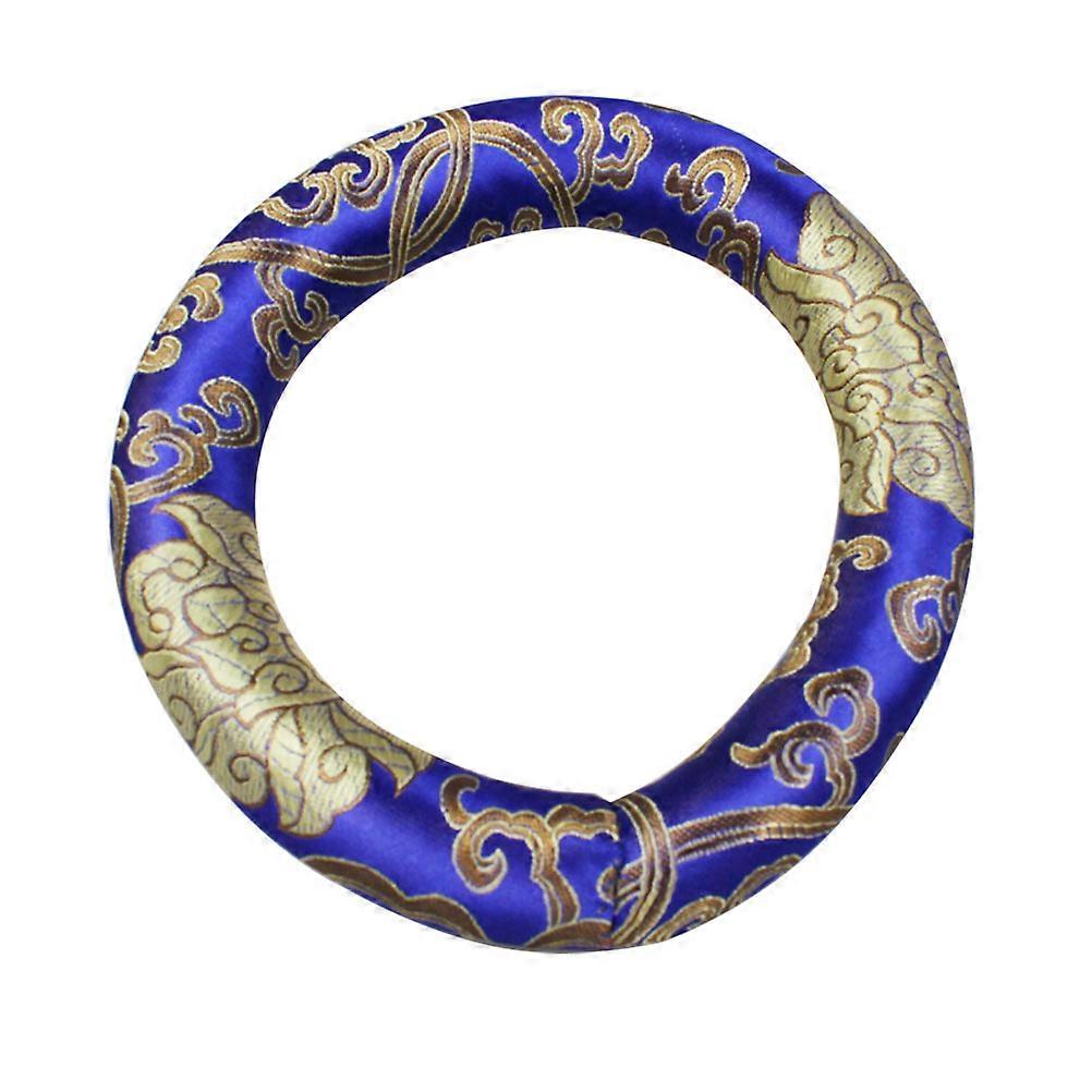 Non-Deformable Music Bowl Silk Cotton Cushion for Buddhists Gift 1Set