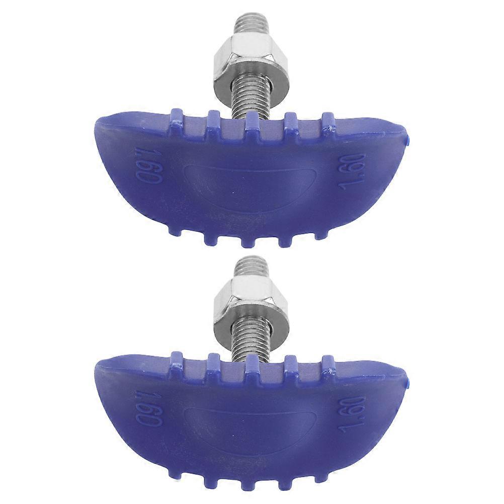 Automotive Rim Lock Adapter 2Pcs Designed For Dirt Bike Gear Blue Antislip Function Inner Tube Lock Set Ensures Safety During Rugged Terrains