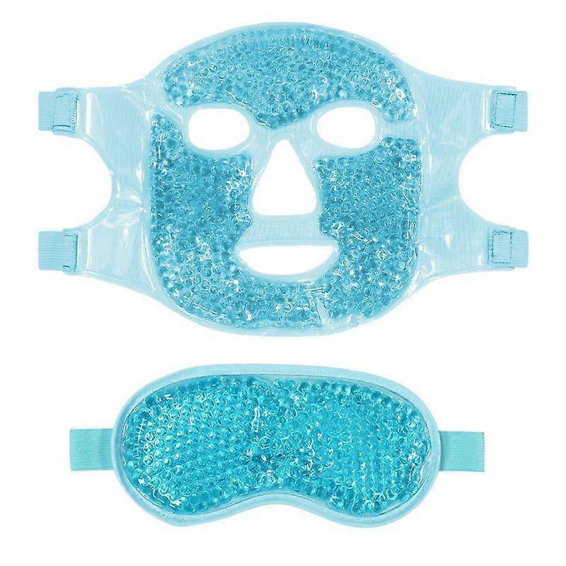 Cold Face Eye Masks Ice Face Mask Hot Cold Compress For Dark Circles, Puffiness, Migraines, Headache, Stress, Redness, Cooling Face Masks For Women Ma
