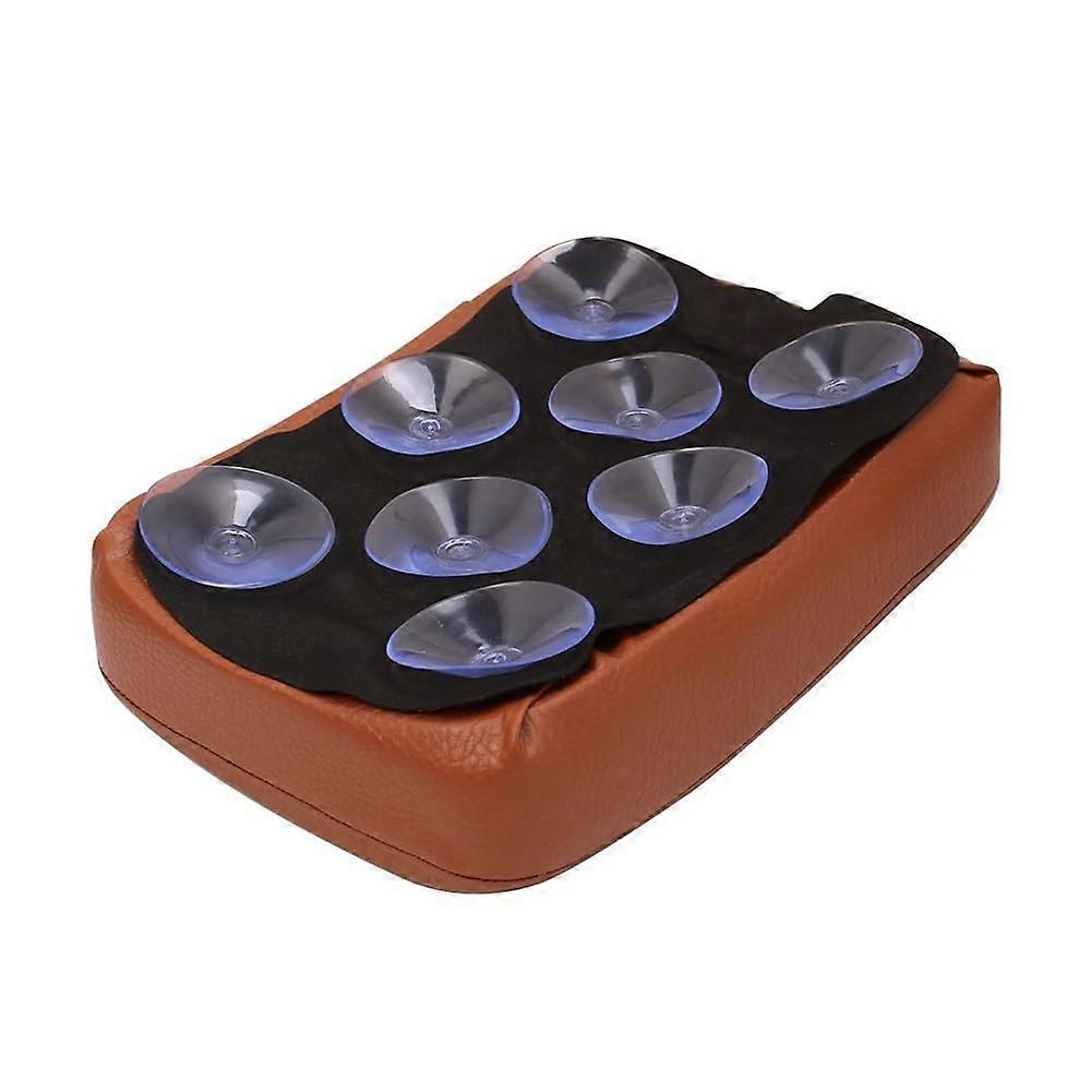 Motorcycle Seat Cushion Black Passenger Cushion Rear, 8 Suction Cups