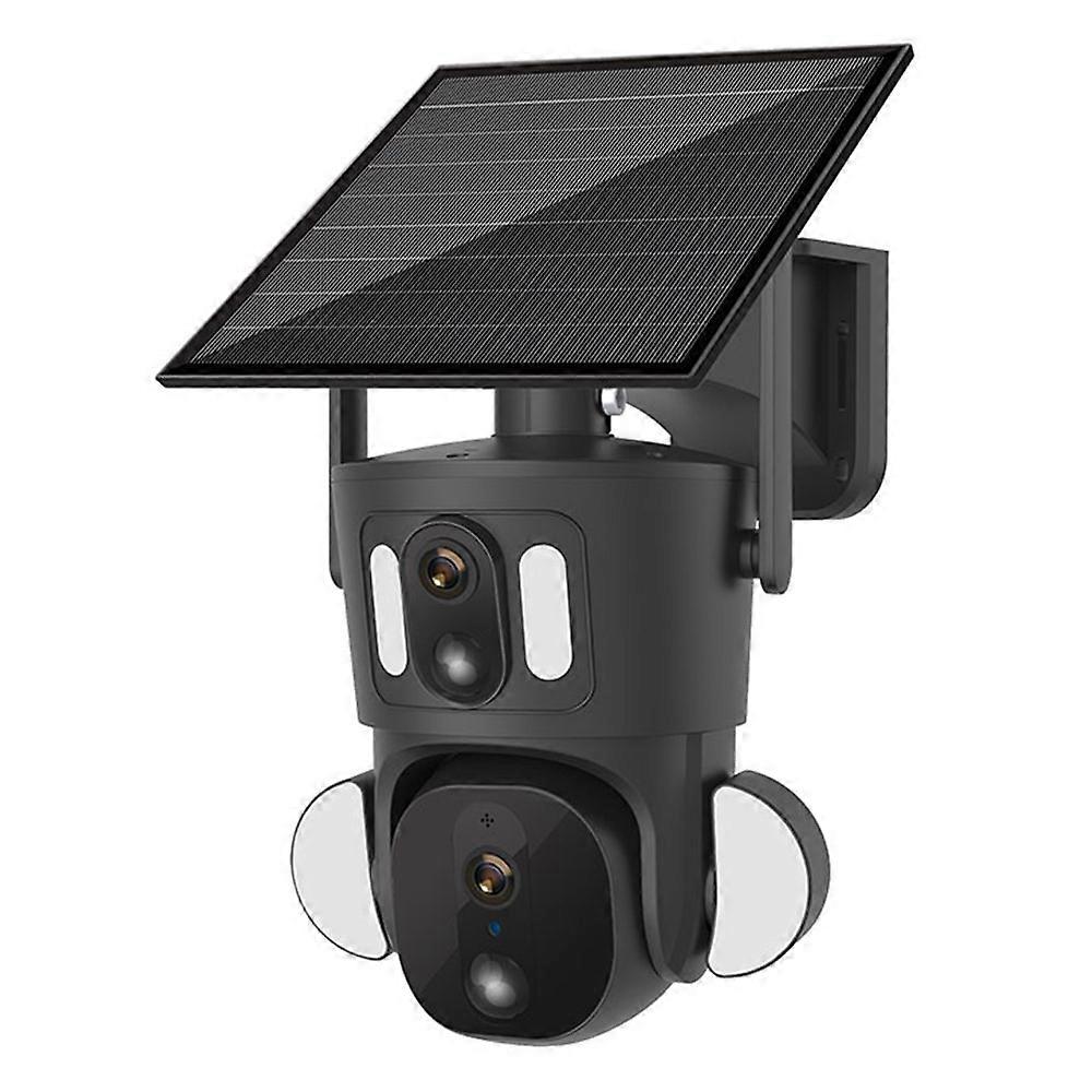 Q32 HD 2K+4MP Dual Lens Security Camera EU Version 4G Network Solar Monitor