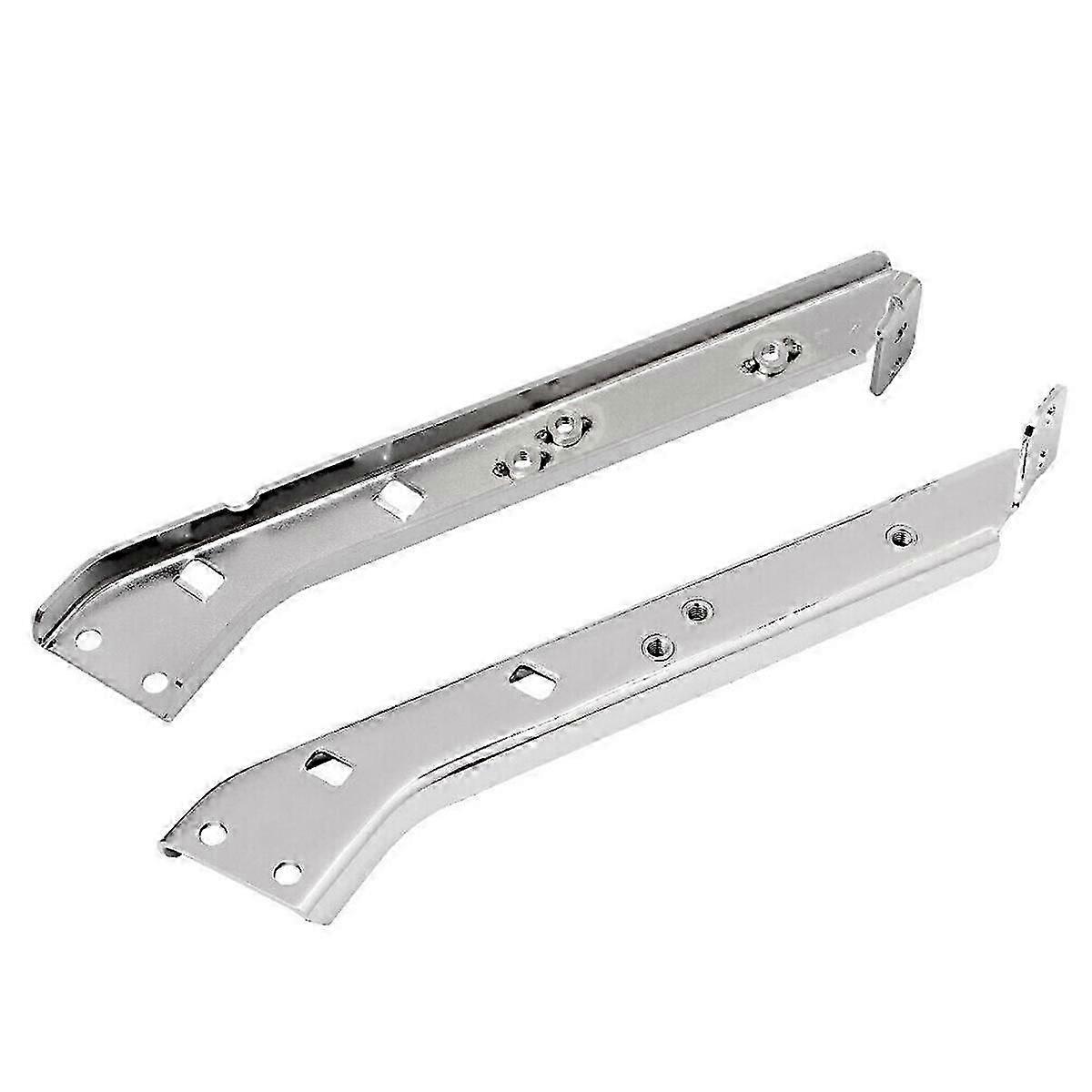 Pair Chrome Saddlebag Rail Support Brackets for Touring FLT FLHT 85-08