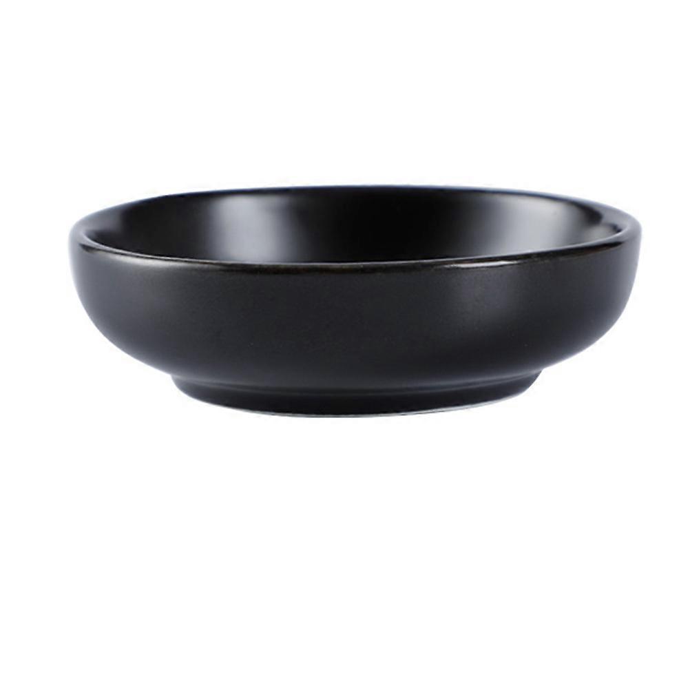Ceramic Serving Dishes Appetizer Serving Catering Black Ceramic Cold Dish Modern Style 3Pcs