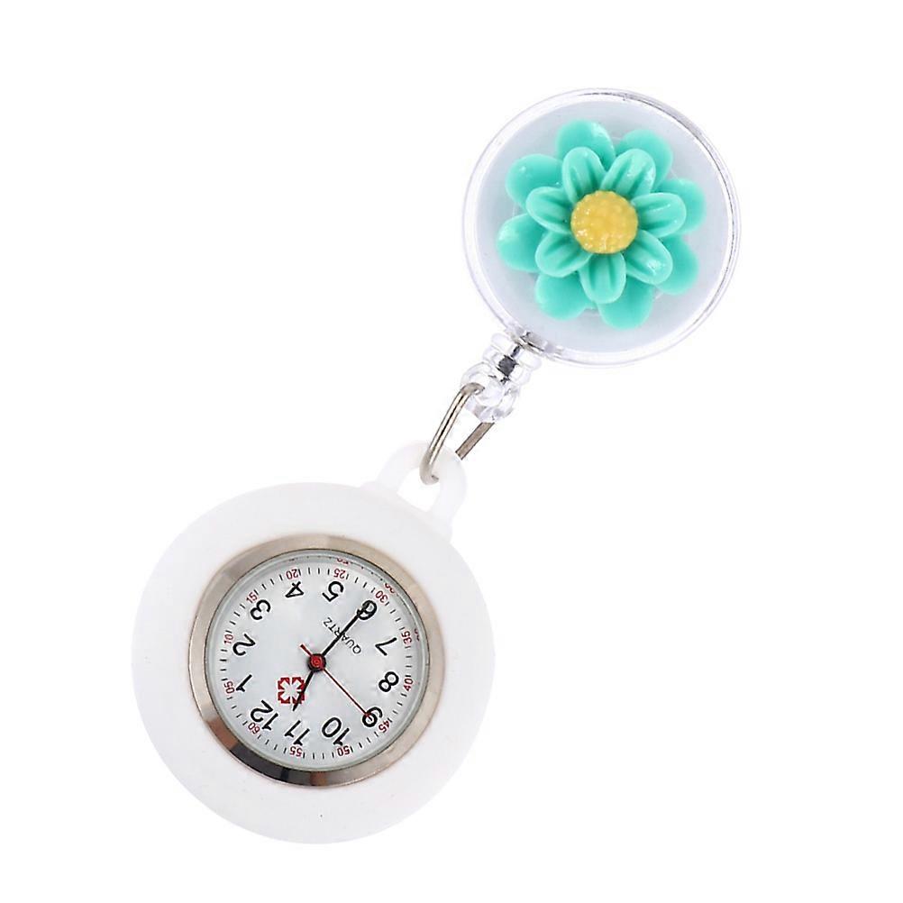 Silicone Nurse Watch Shape Nurses Green Clip on Easy Viewing 1Pack