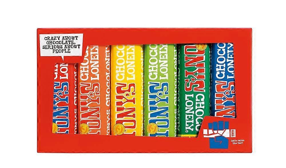 Tonys Chocolonely Rainbow Tasting Pack 288g - 4 Pack
