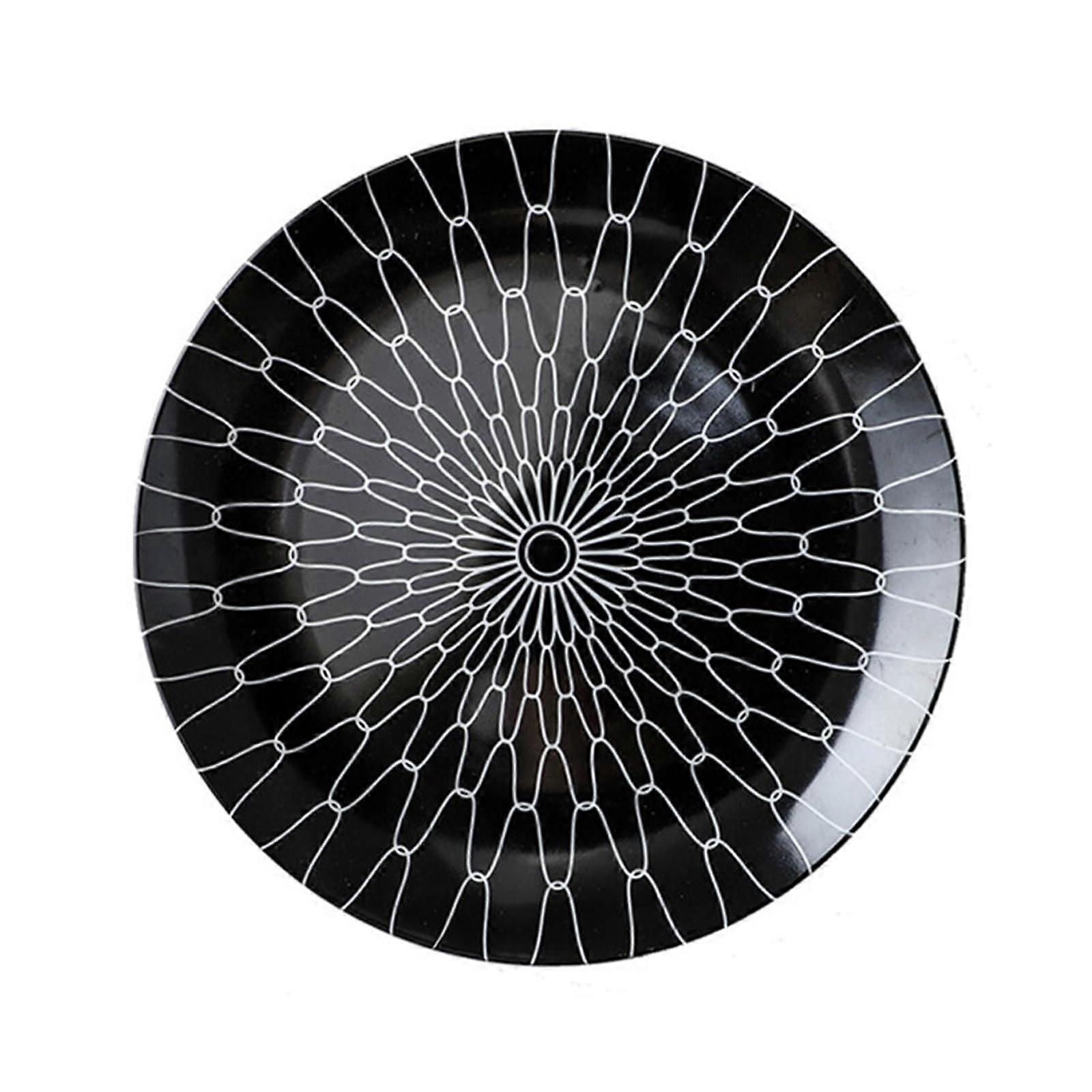 Ceramic Dinner Plates Set, Scratch Resistant Serving Plates for Salad, Pasta, and Vegetables, 25.8x2.6CM, Color C