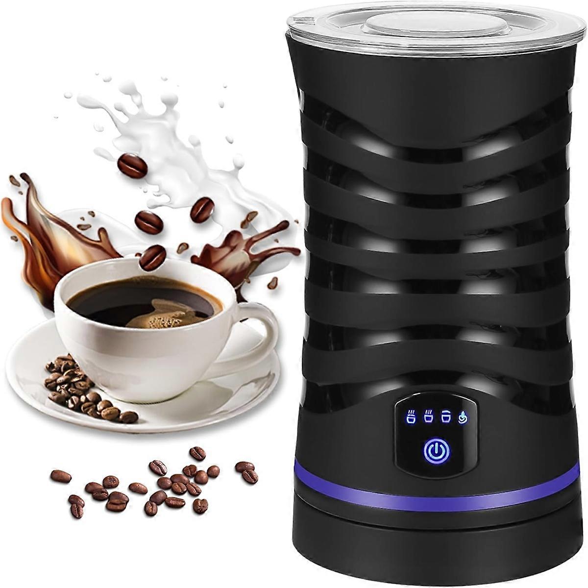 Electric Milk Frother with Non-Stick Coating for Hot and Cold Milk Frother,Automatic Shut-Off,for C