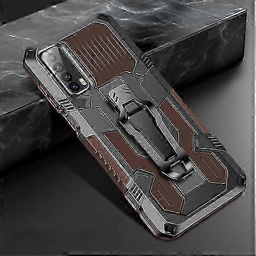 For Huawei P smart 2021 / Y7a Machine Armor Warrior Shockproof PC +...