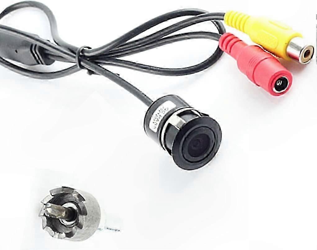 Universal 18mm Rear View Camera Mount with Grid Line Support and Drilling Hole Stopper for Vehicles