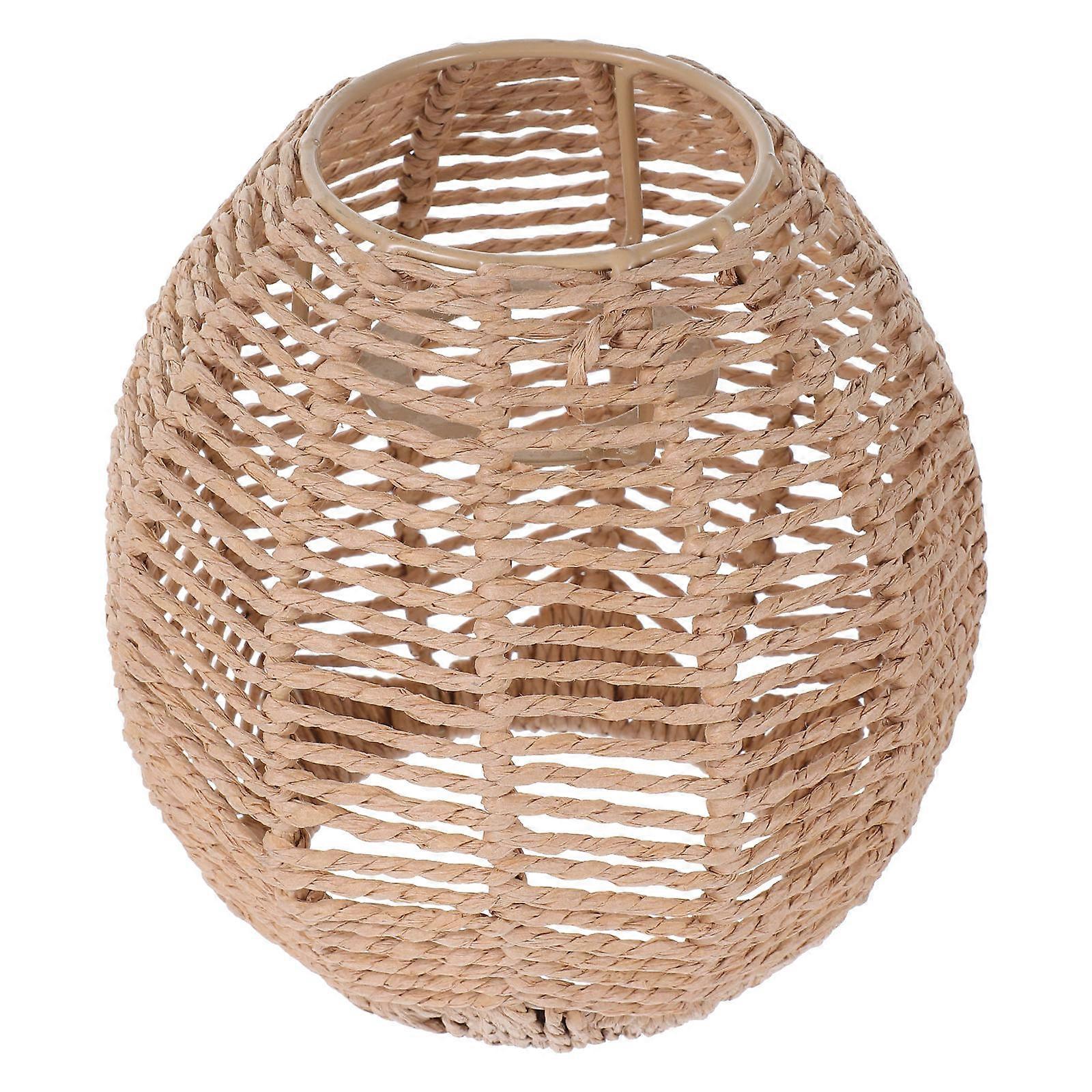 Adjustable Height Rattan Lamp Shade Pendant Light Cover for Ceiling, Soft Warm Lighting Ideal for Living Room, Dining Room, Bedroom – Easy