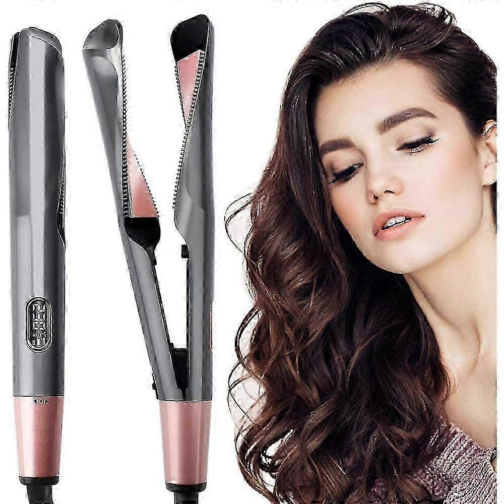 Remington 2-in-1 Straightener & Curling Iron, Curl & Straight Confidence Multistyler with Curved Plates for Straightening, Curls, and Waves_Special Gi
