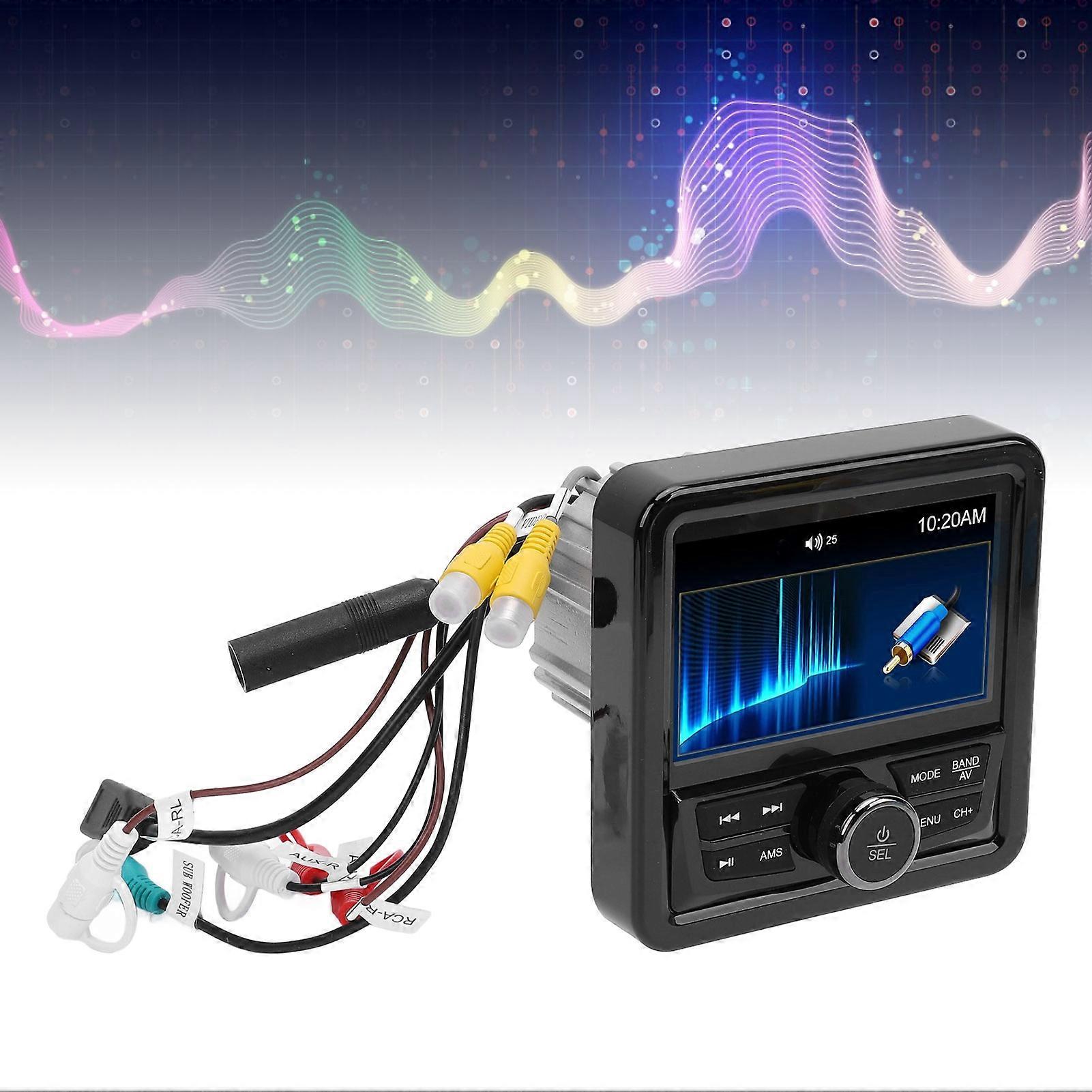 Marine Gauge Receiver JI8415A 4 Inch Bluetooth MP5 Player Marine