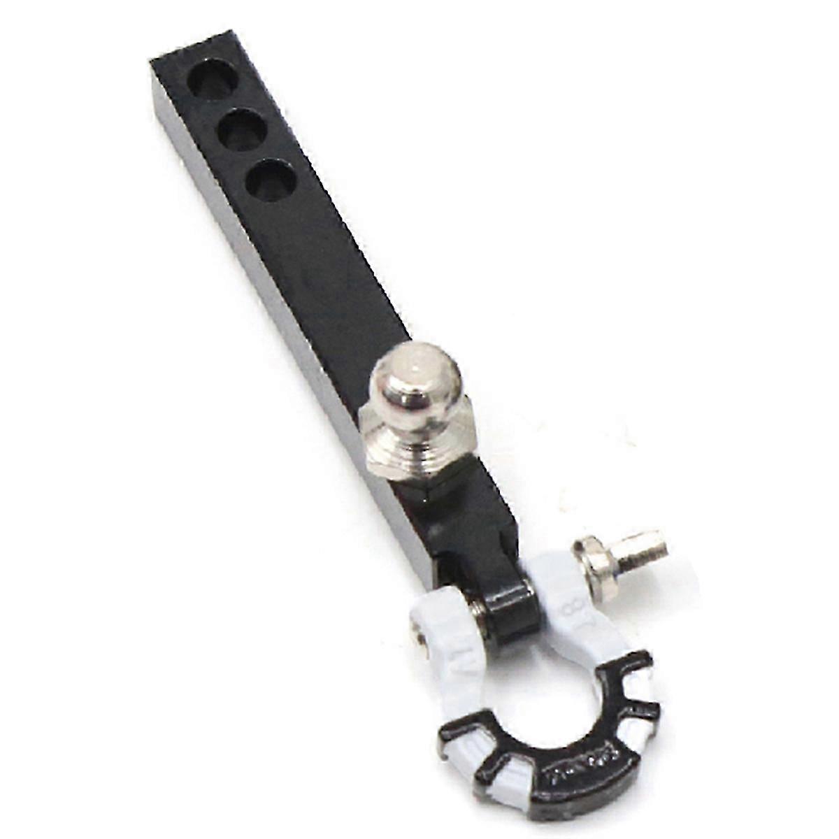 Metal Trailer Tow Hook for 1/10 RC Crawler ,Black+White