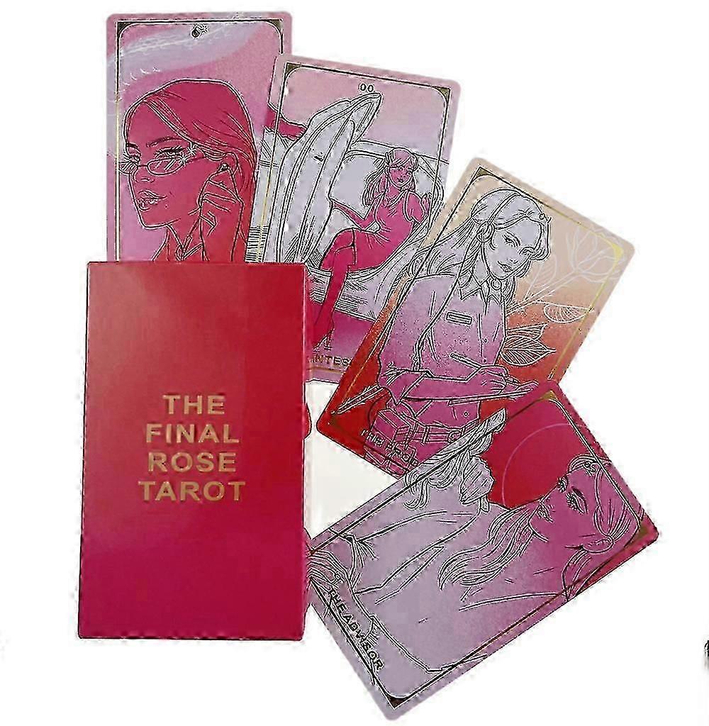Final Rose Tarot - Elegant Romance, 12x7cm Divination Deck