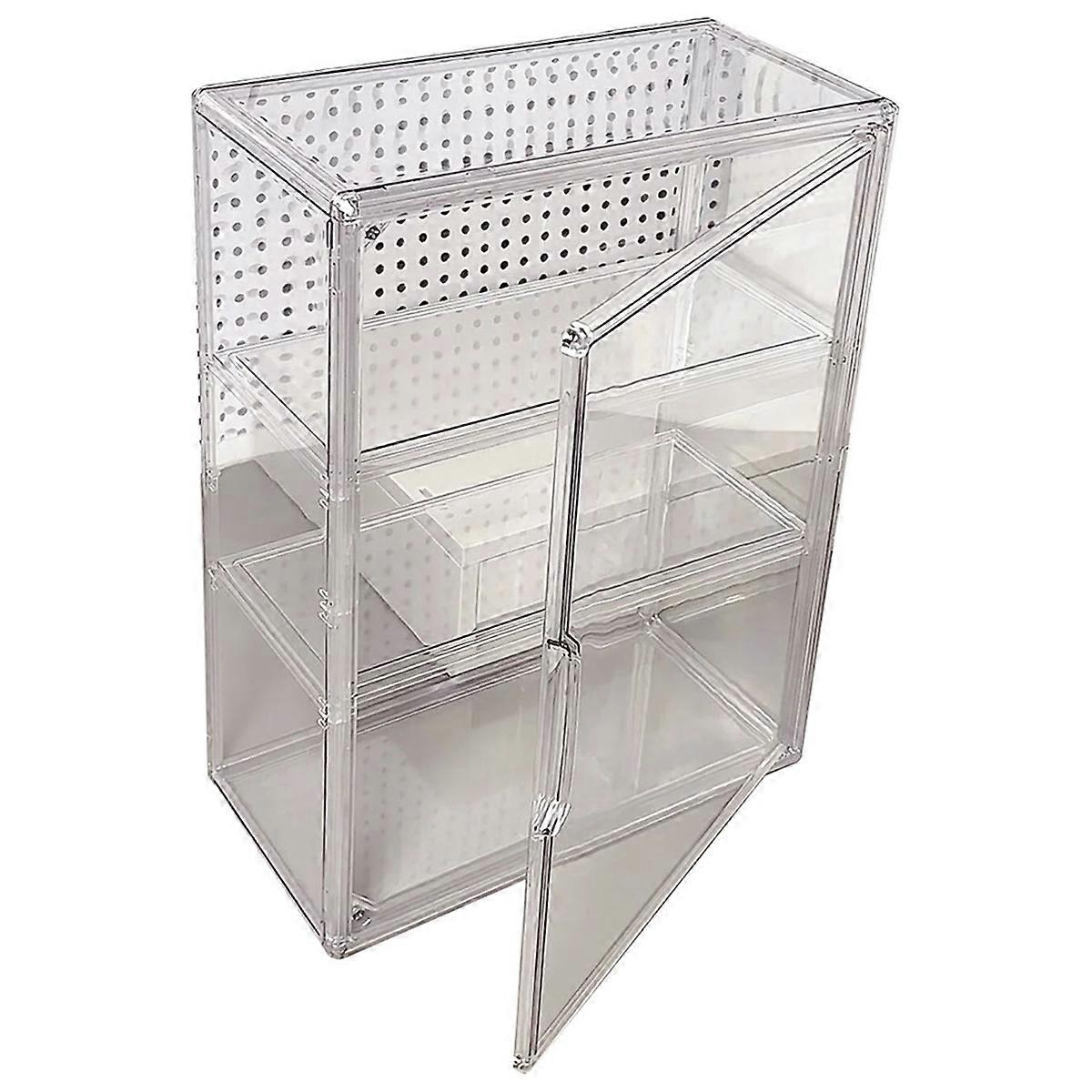 Transparent Desktop Storage Box Multi-Functional Multi-Layer Ra Cosmetic and Miscellaneous Items Organizer Box