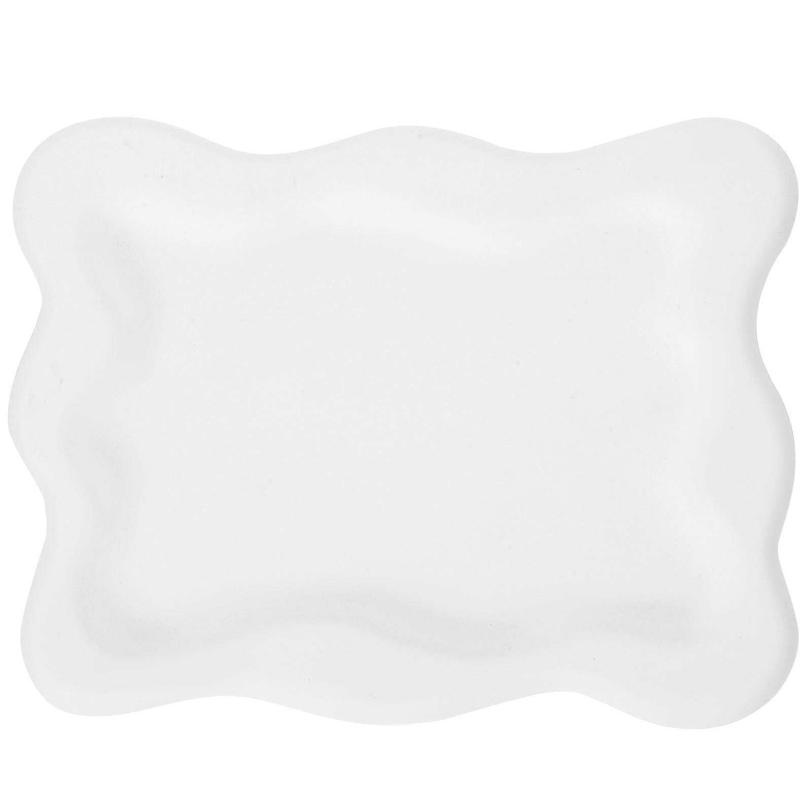 Small Decorative Tray Versatile Use Plaster Material 19.5X15.5X1.2CM 1Pack