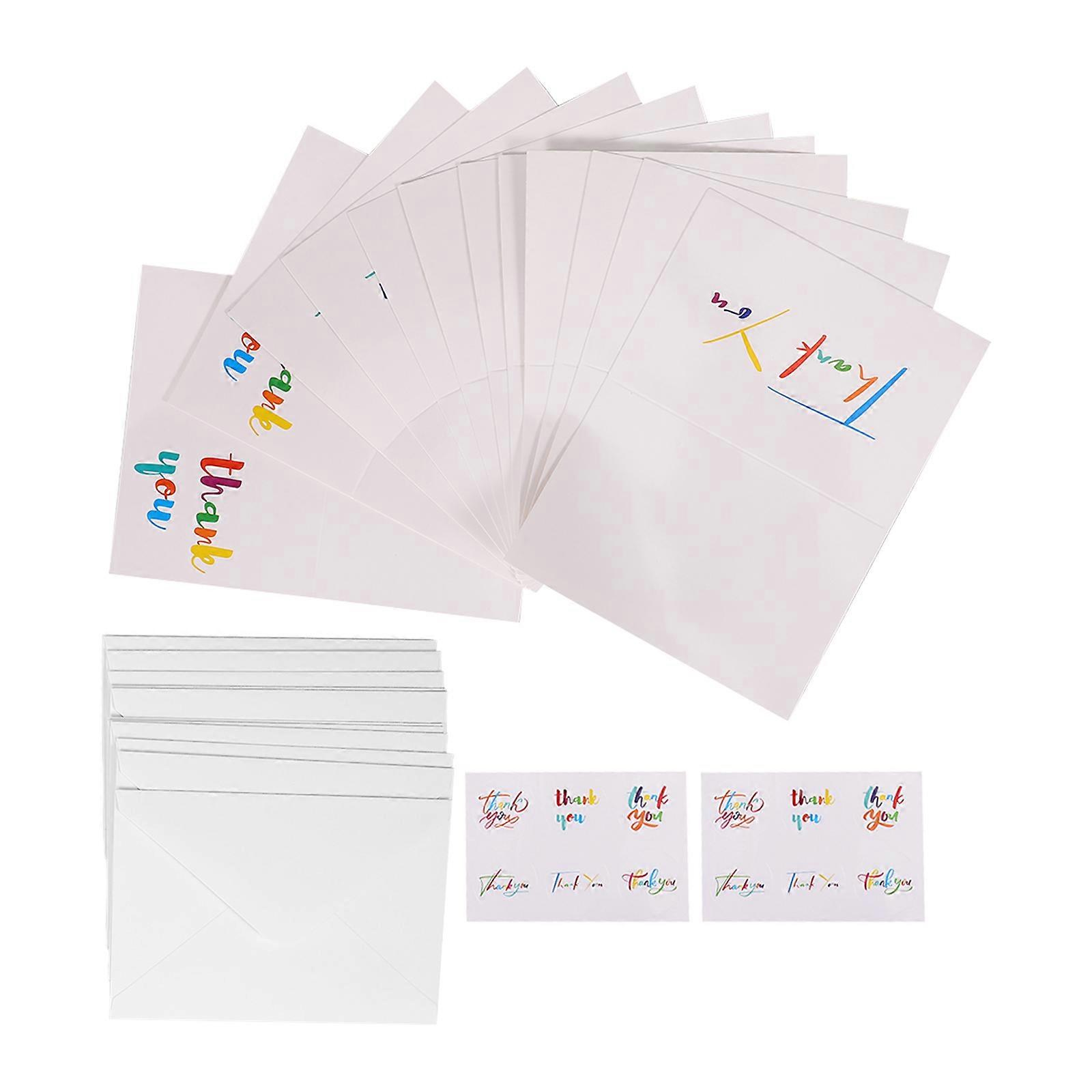 12 Sets of Thank You Cards for Teachers with Beautiful Patterns and Standard Size Fits Most