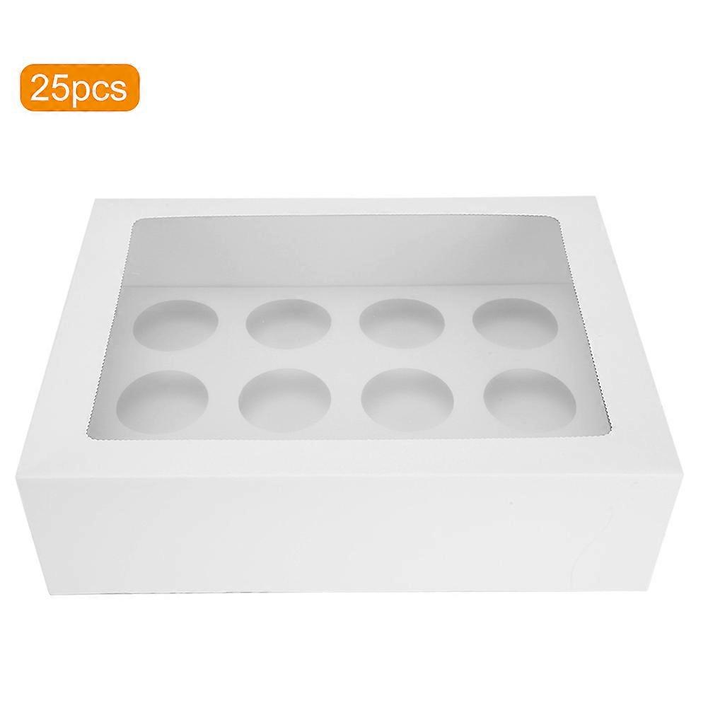 25Pcs Window Cupcake Cases Range 12 hole Window Face Wedding Birthday Party Christmas Gift