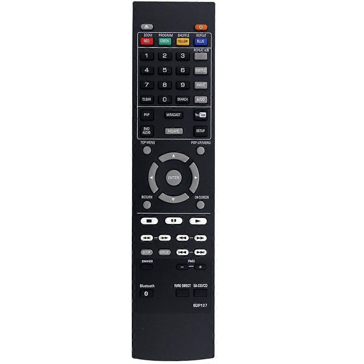 Replace BDP127 Remote Control for BD-A1060 BDP130 BDP131 BD-A1040 BD-S477 BD-S677 BDP126 Blu-Ray DVD Player