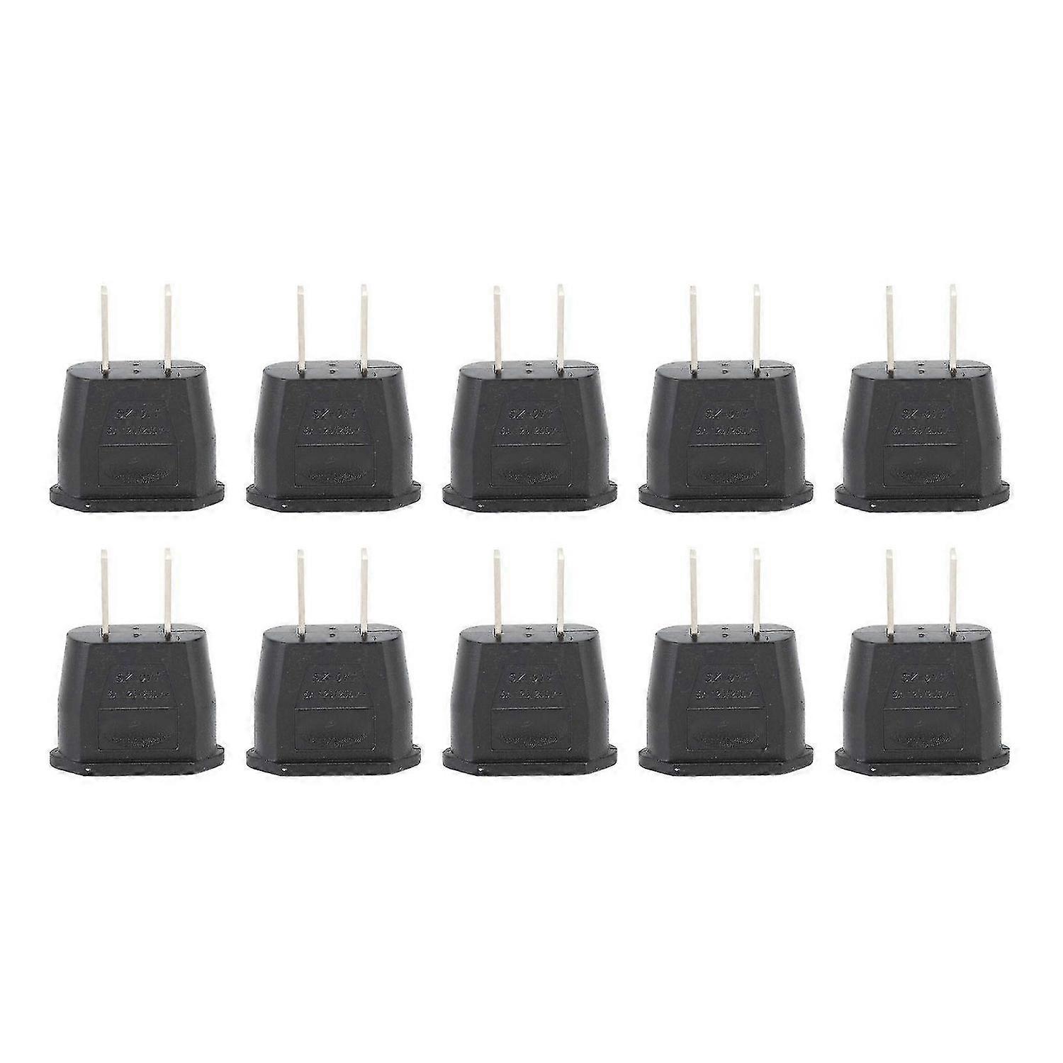 High quality 10pcs small US standard conversion plug flat round US standard