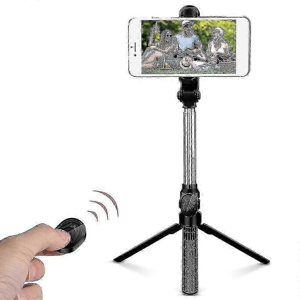 Record Golf Swing with Extendable Phone Tripod Stand and Remote Shutter for Black Mobile Devices - Golf Accessories