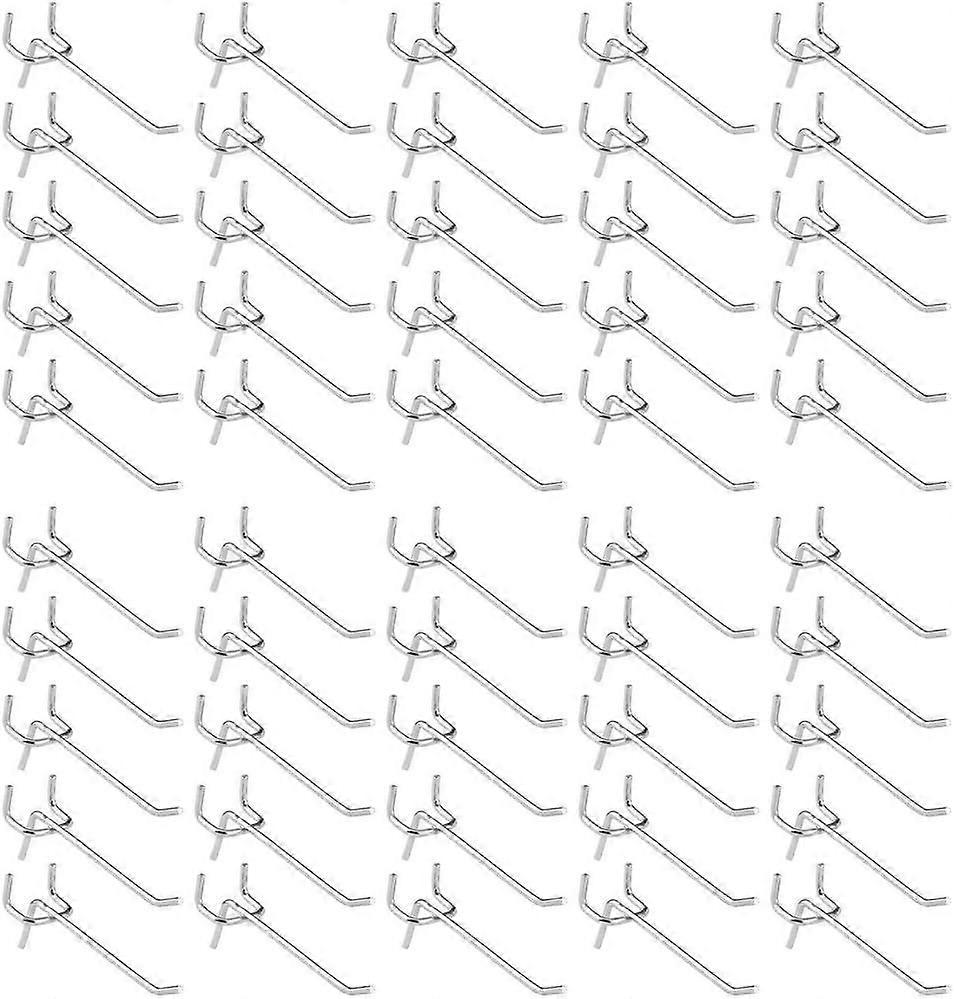 Carivent 50 Pieces Pegboard Hooks, Wall Shelf Hooks for Pegboard Display Garage