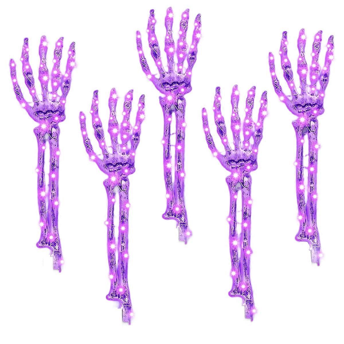 Halloween outdoor decorations
5-pack glowing skeleton arm stakes
Ghost Festival props