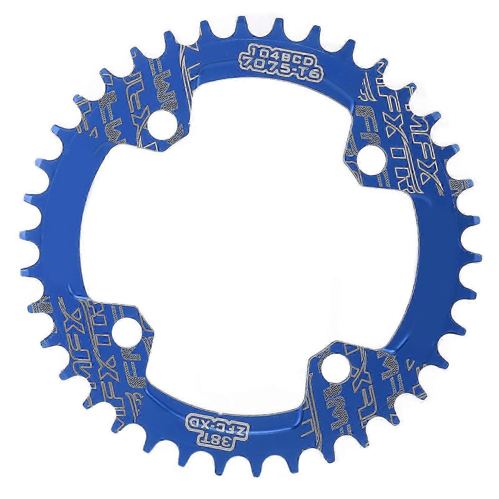 2025 FMFXTR Chainring 38T Narrow Wide Single Chain Ring for Road Bikes Mountain BikesBlue