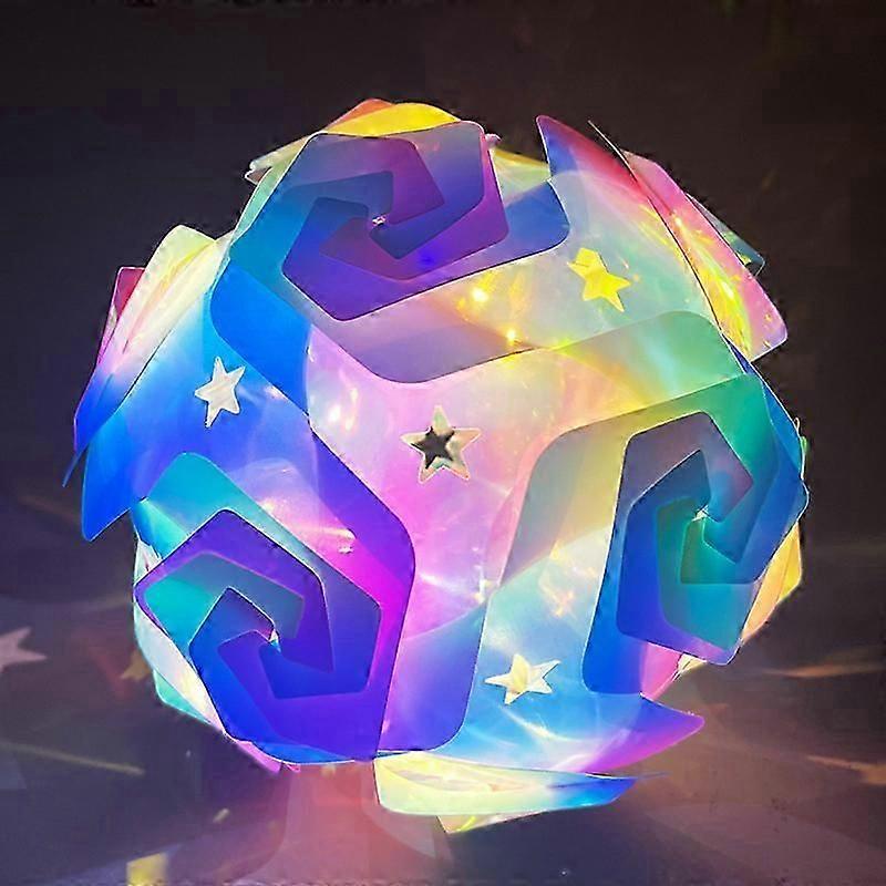 Kids lantern making set with LED light and handle