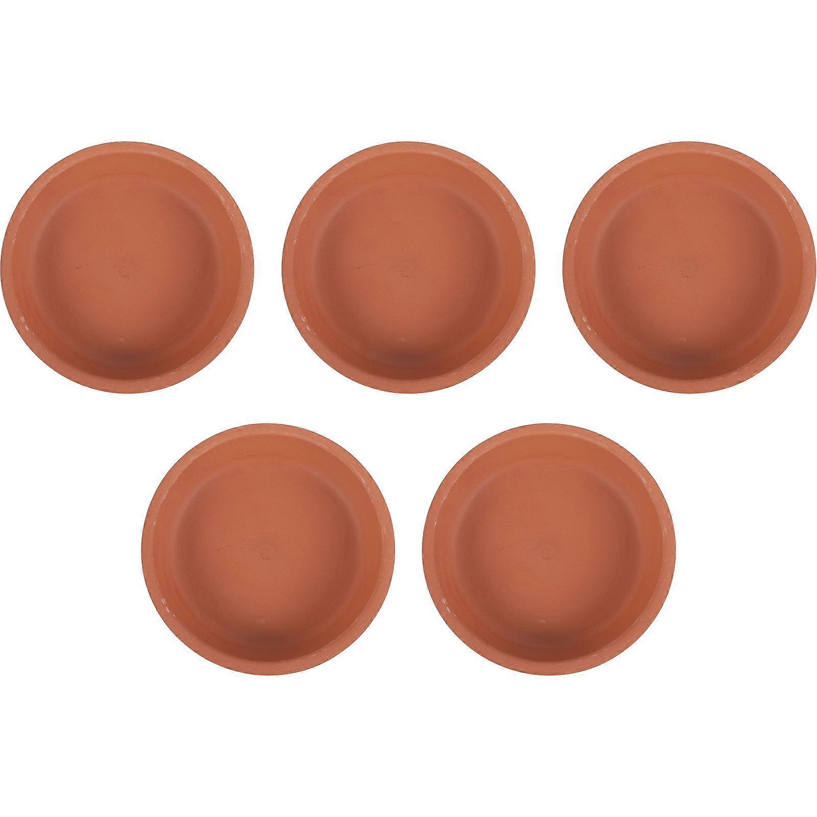 Plant Pot Tray Pottery Plant Saucer for Pot Use 20Pcs Chocolate Flower Saucers