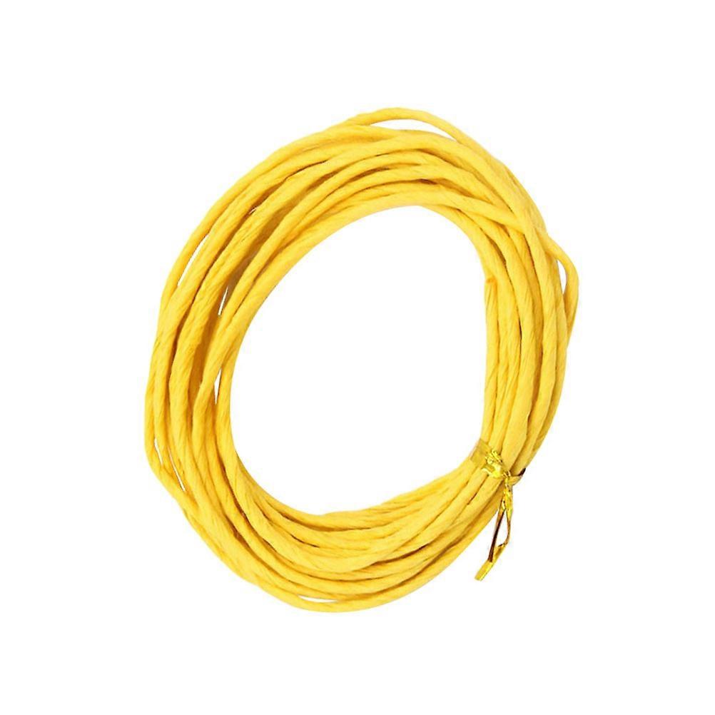 Paper Rope Monofilament Paper Rope for Wrapping 5m Length Yellow Color