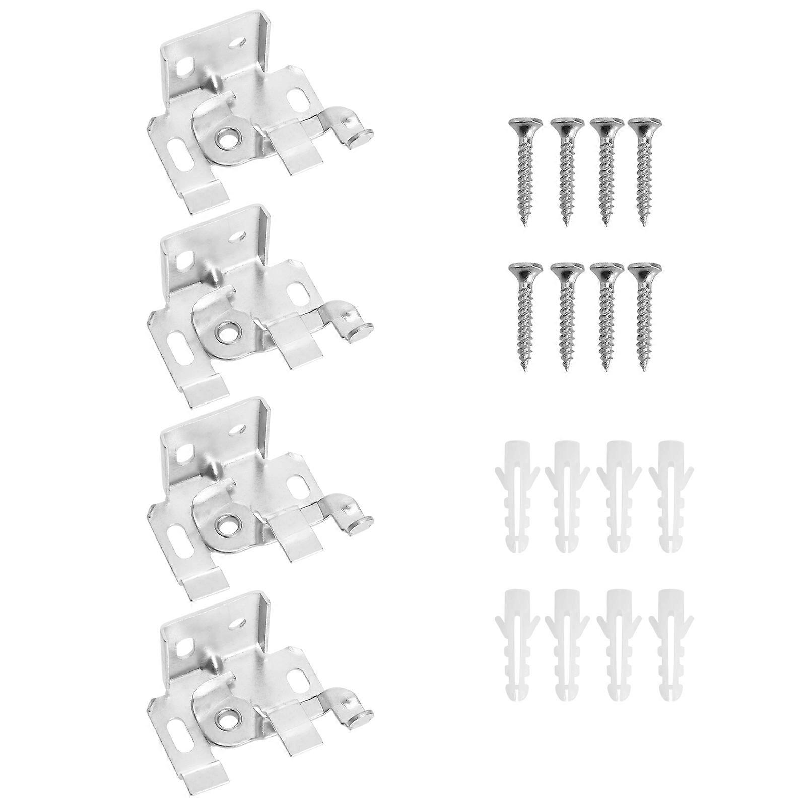 Silver Curtain Fixing Accessories Venetian Blind Mounting Frame for Use 1Set