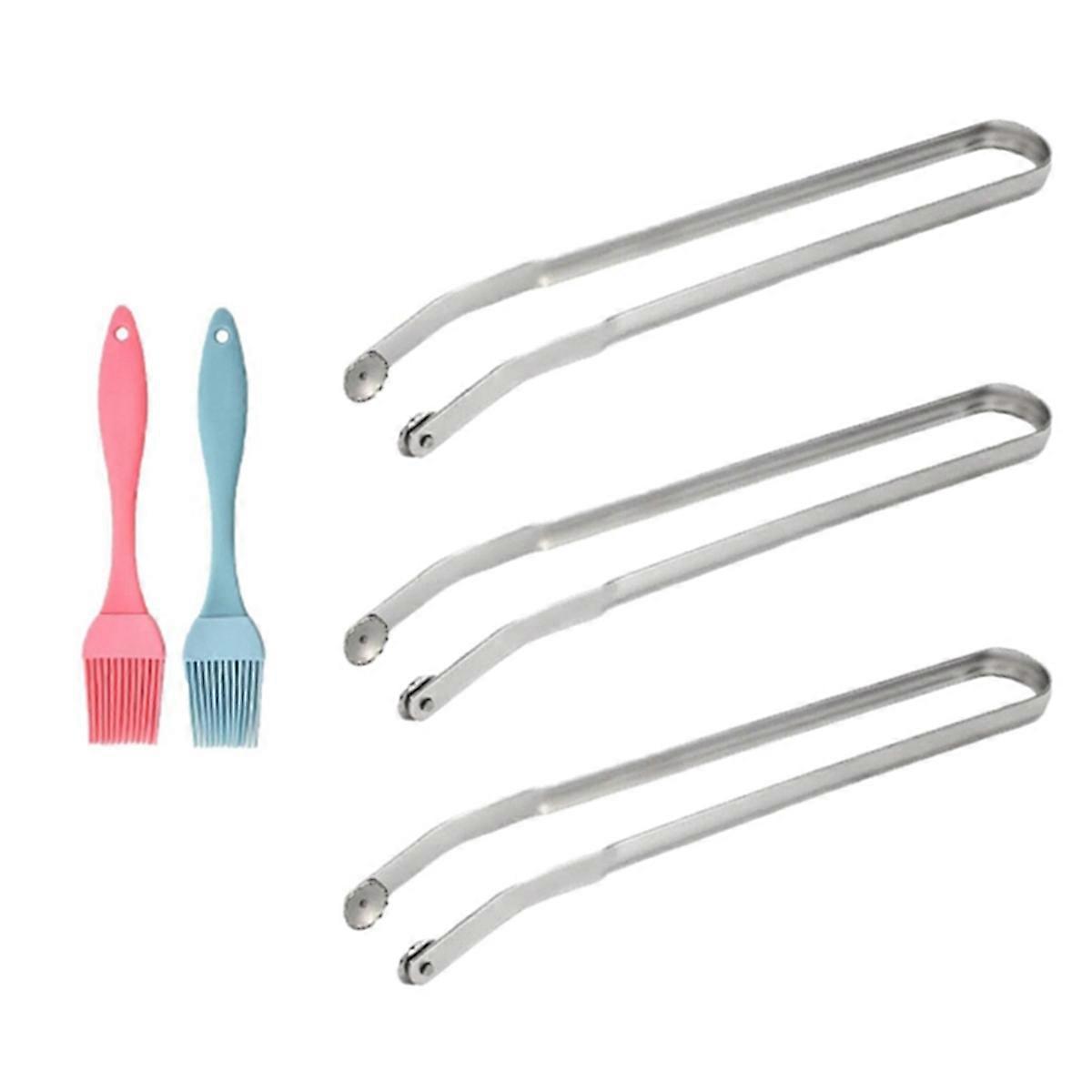 3 pcs BBQ Tongs for Grilling,Long Handle Kitchen Tongs