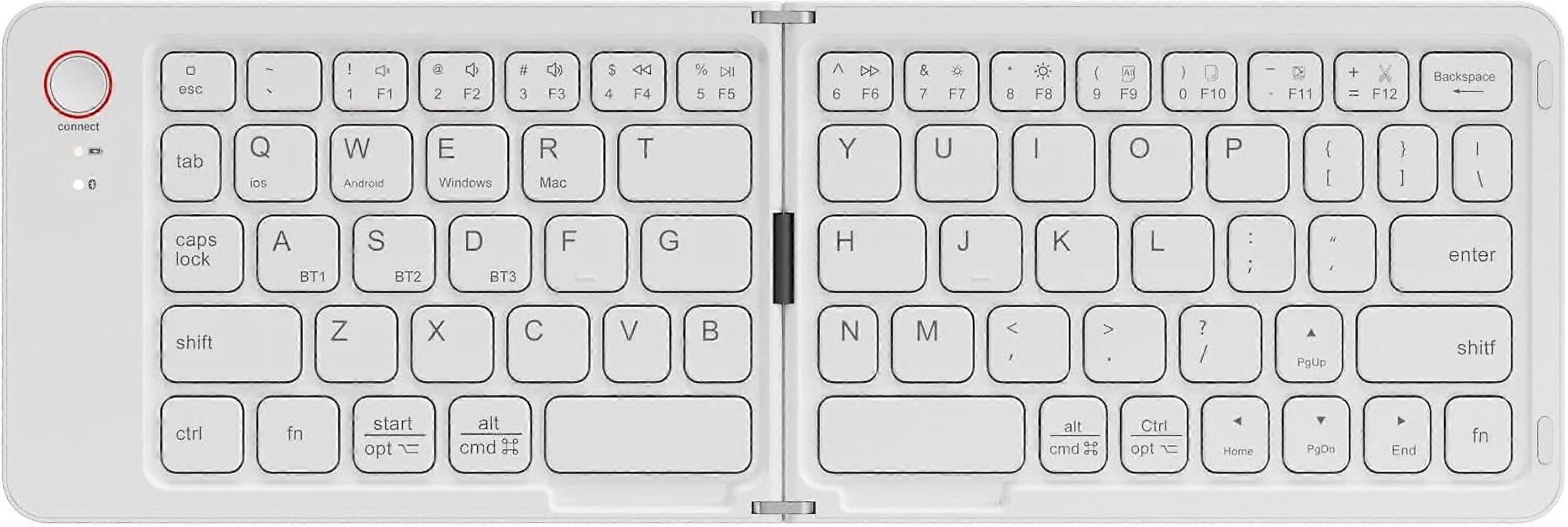 Wireless Folding Bluetooth Keyboard, Laptop, Mobile Phone, Office, Mini Portable keypad