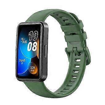 Voor Huawei Band 8 16mm Effen Kleur Siliconen Vervangende Horlogeband