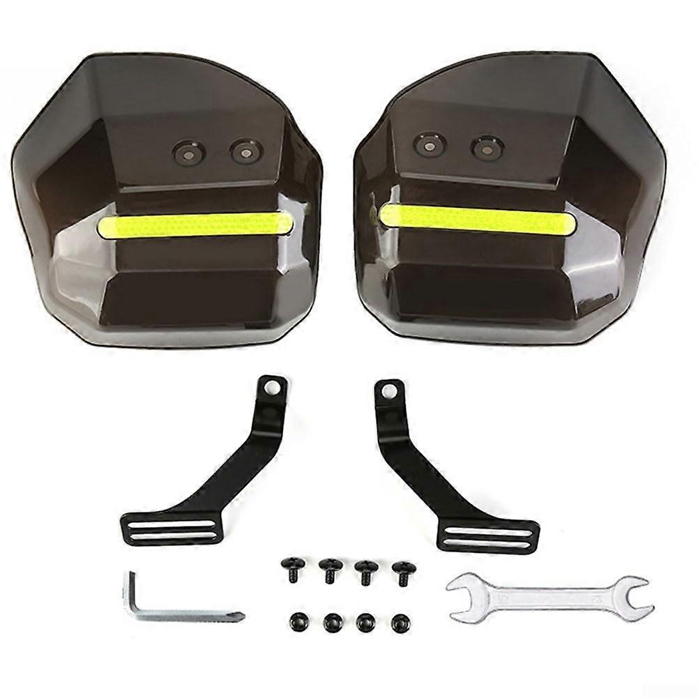 Protective Windshield Hand Guards For Electric Bicycles, Universal Fit, ABS Plastic, 14Inch, Black