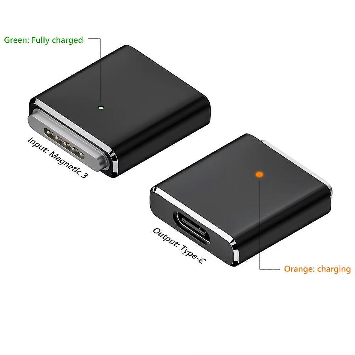 USB Type-C Magnetic PD Adapter for 3 2 PD 100W Fast Charging Cable Magnet Plug Converter Silver