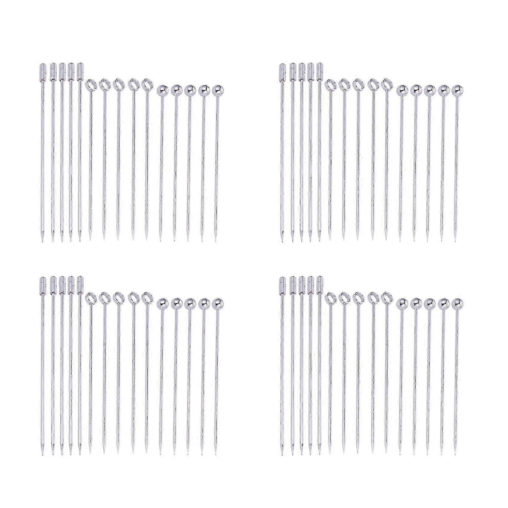 60x RVS Cocktail Prikkers Martini Set