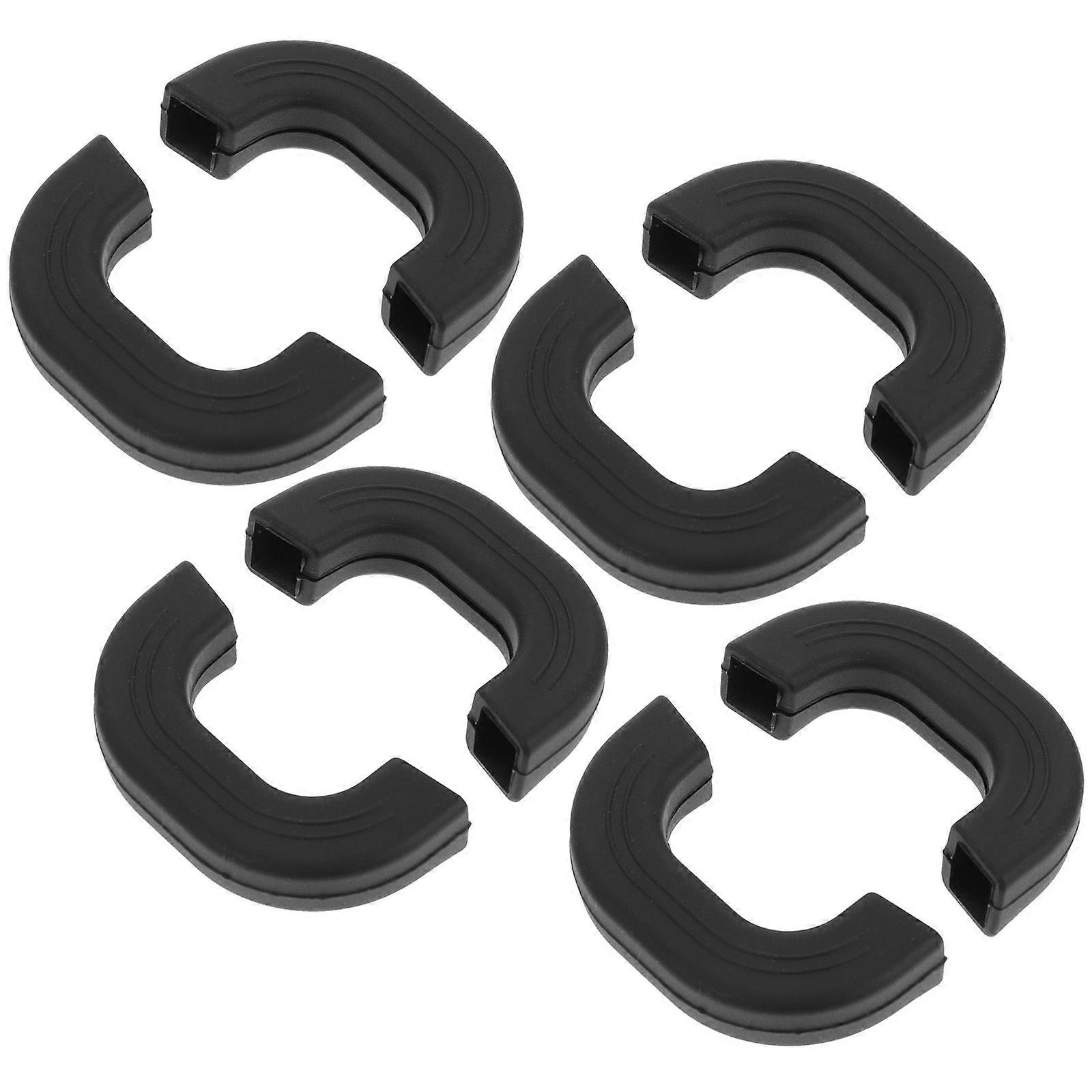 4pcs סיליקון נגד צריבה ידית סיר מגיני שרוולים ללא החלקה ידית סיר