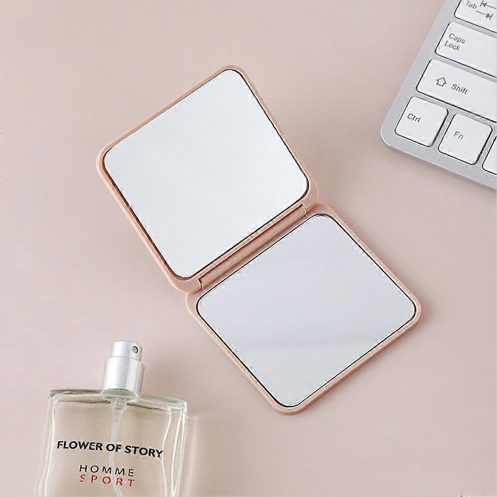 Mini Square Makeup Mirror Portable Double-sided Foldable Mirror Small Gift
