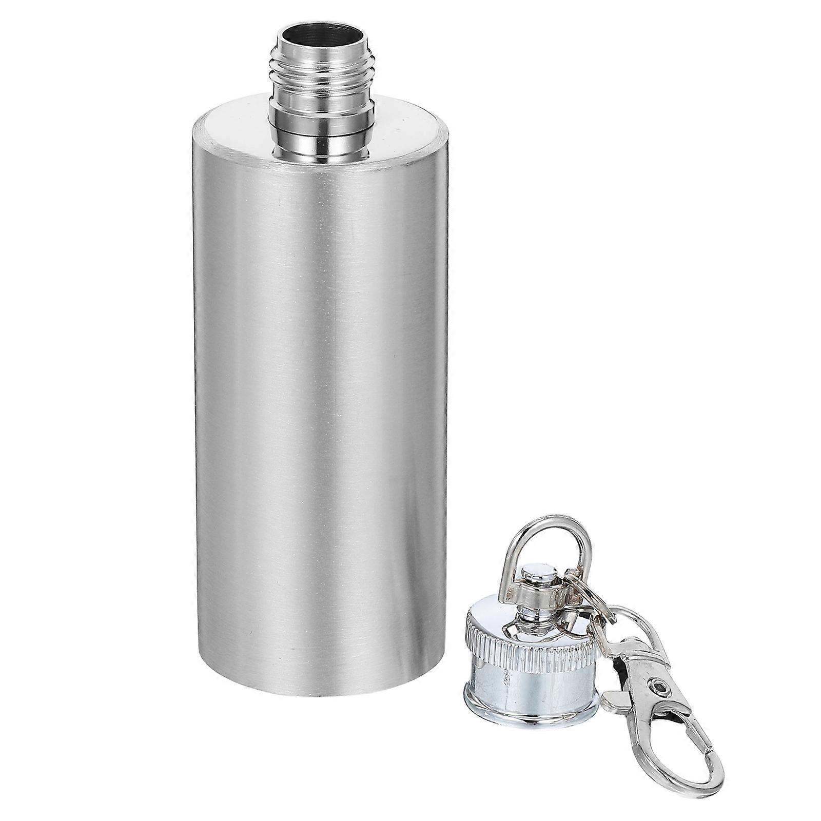 Stainless Steel Pocket Flask Mini Flask for Storage 5Pcs Compact Keychain