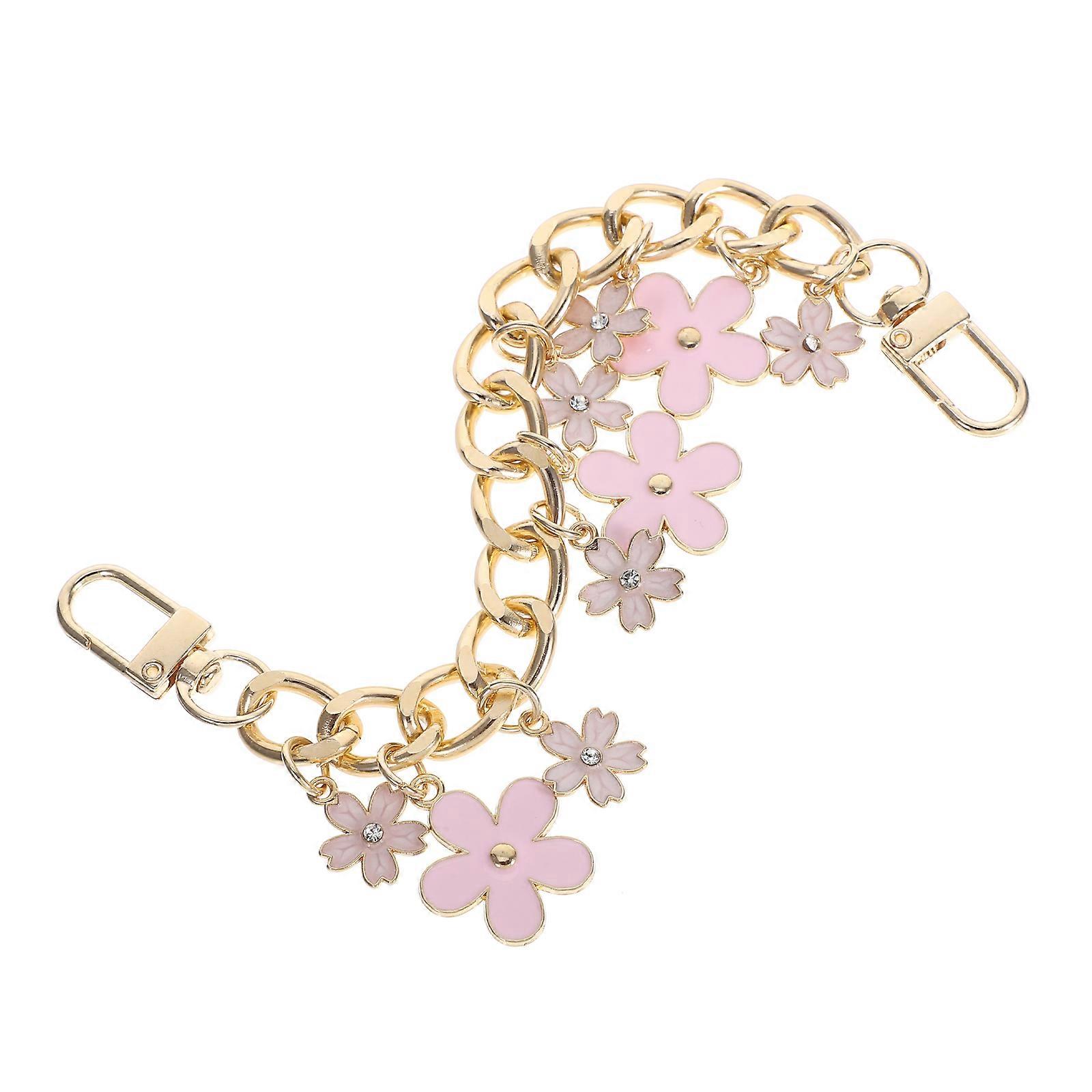 Flower Chain Alloy for Bag Purse Charm Extender 2Pcs for Wallet Replacement