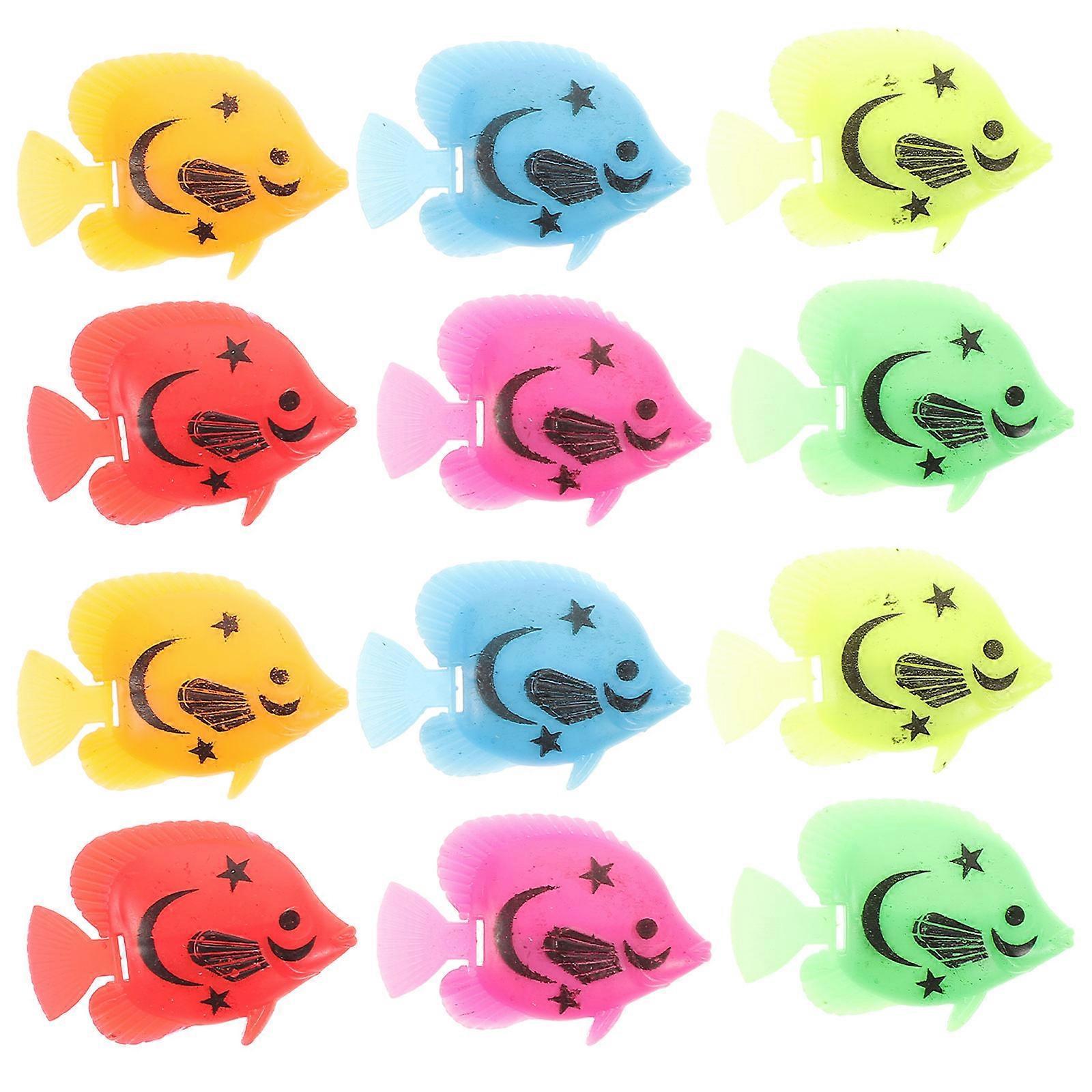 20Pcs Artificial Moving Fish Models For Home And Aquarium Decorations In Random Style