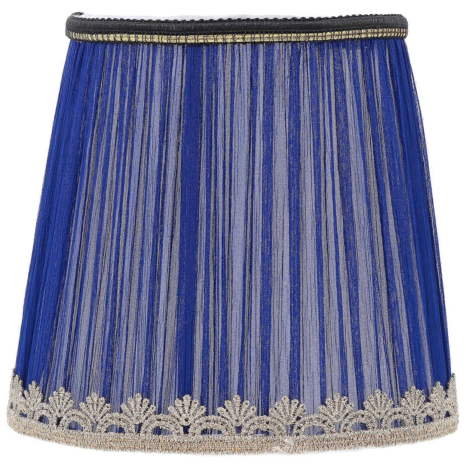 Home Ceiling Lamp Cloth Lampshade for Protection 2Pcs Dark Blue